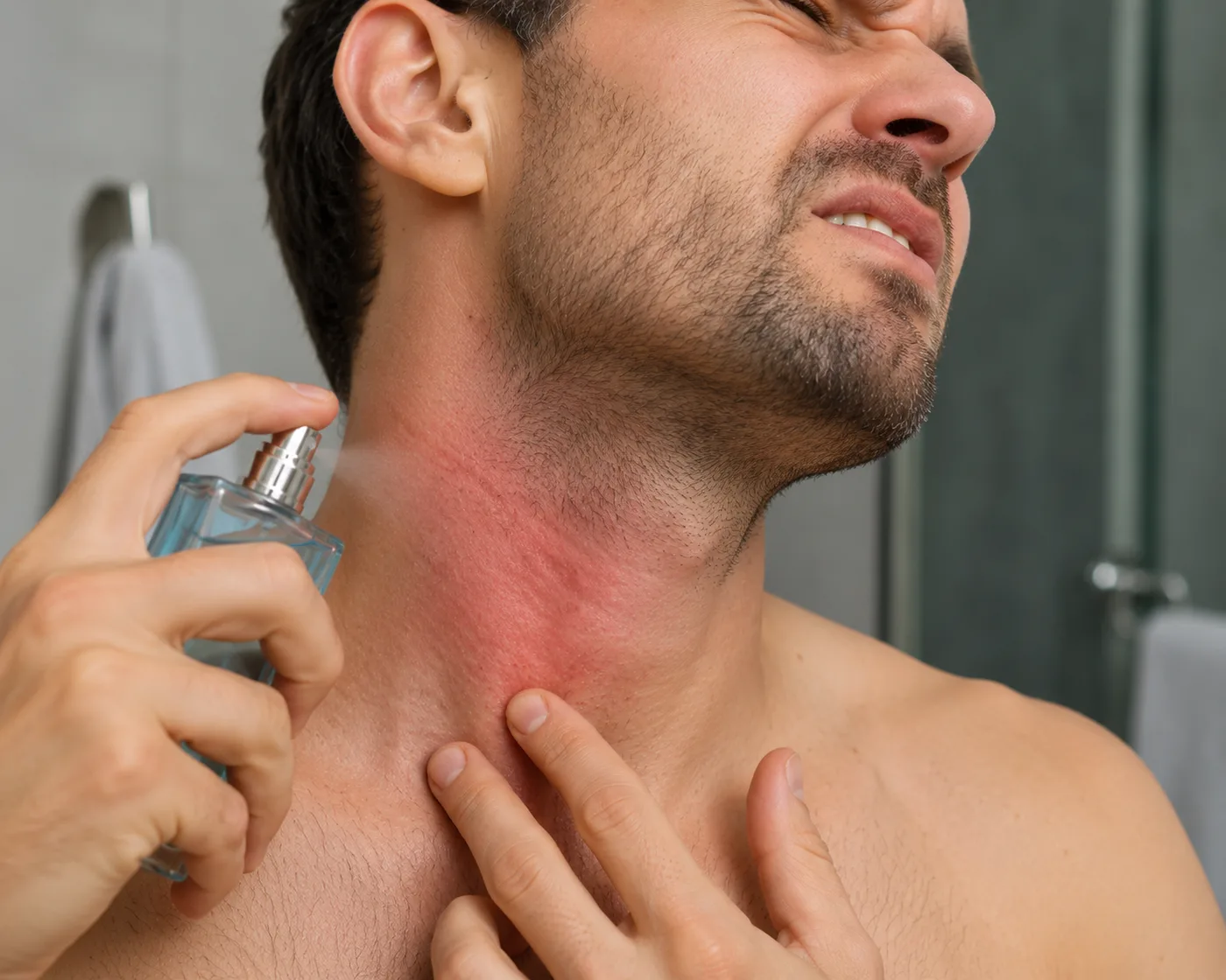 Aftershave Stings Your Neck