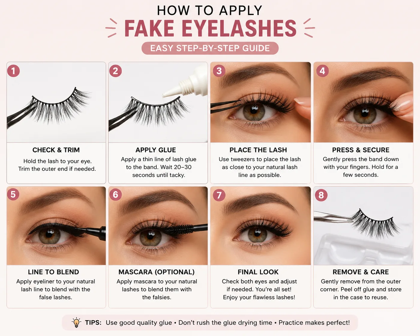 How to Apply Fake Lashes