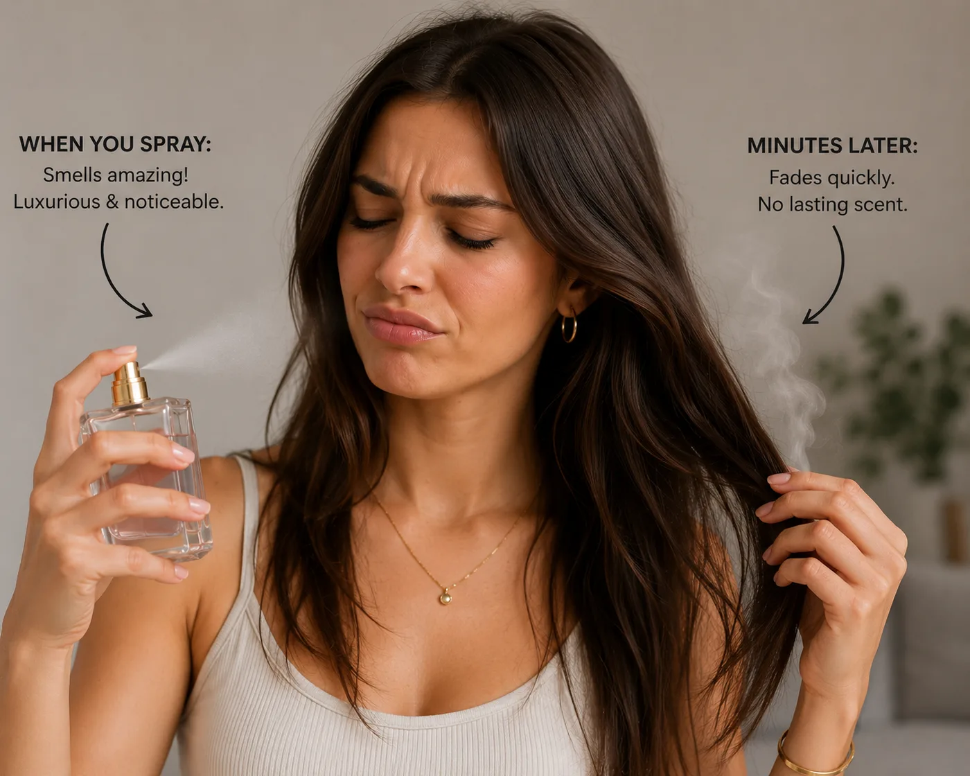 Fragrance Does Not Last in Hair