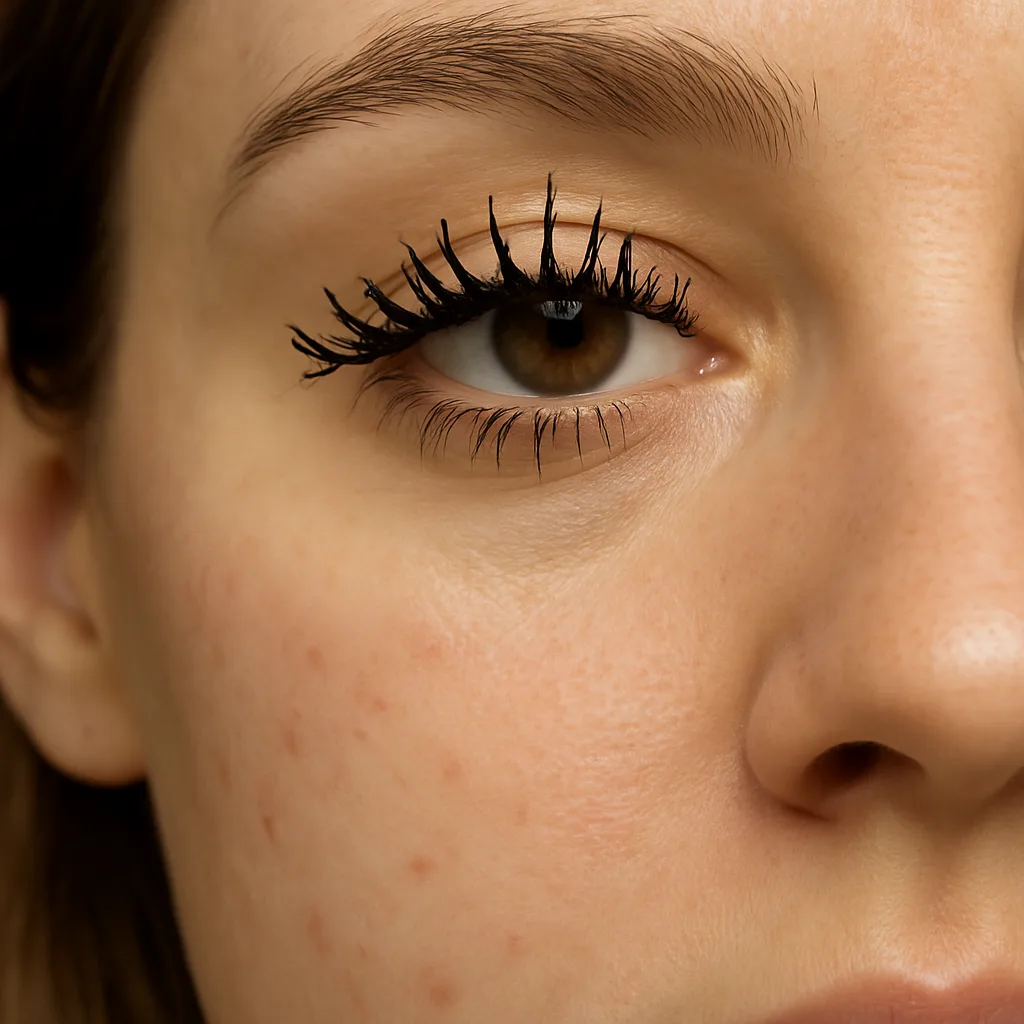 Mascara Clumps at Lash Tips