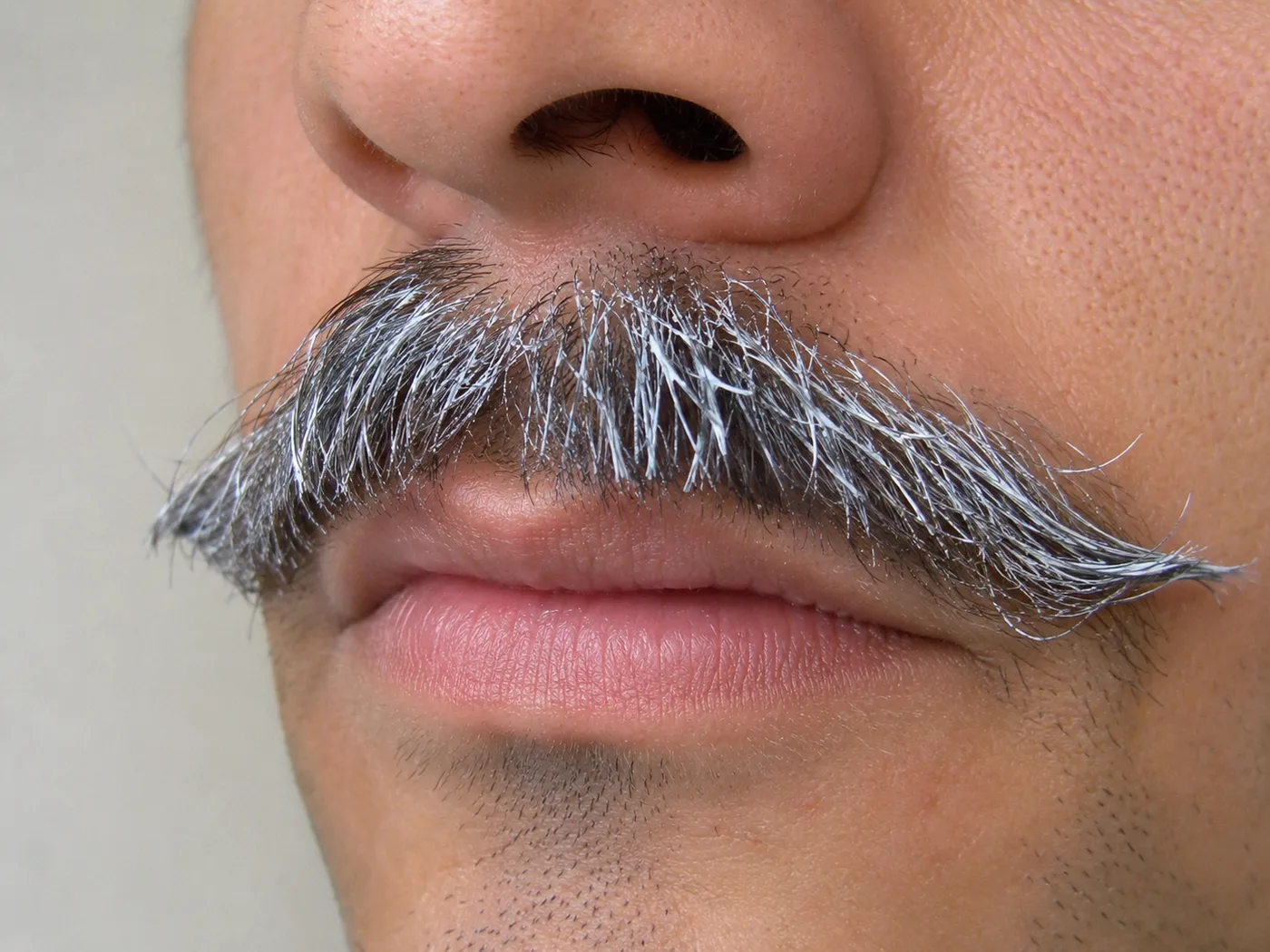 Mustache Wax Looks White