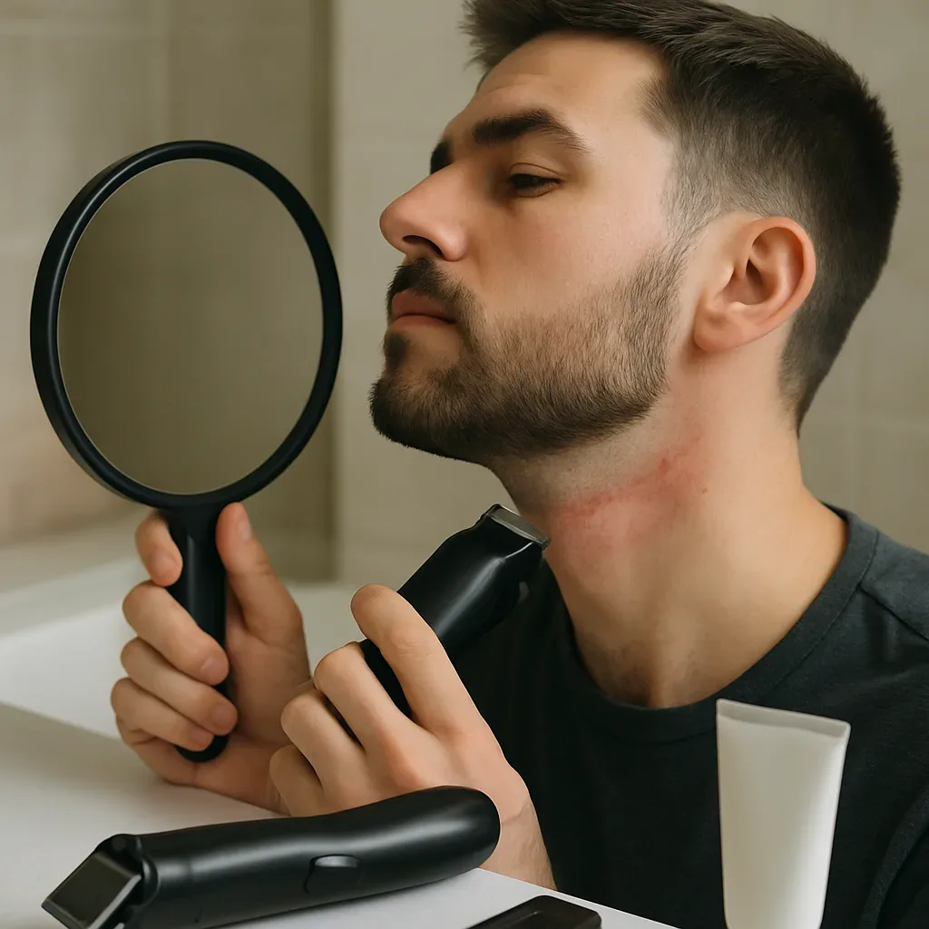 How to Fix a Crooked Neckline After Shaving